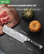 MOSFiATA 7” Nakiri Chef's Knife - Image 9