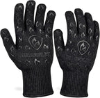 Grill Armor Oven Gloves with Fingers – Extra Long Cuff, 932°F Heat, Fire & Cut by GrillArmorGloves