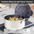 Nuwave Lux 13pc Forged Lightweight Cookware Set PFAS Free, Healthy G10 Duralon - Image 4