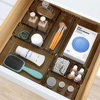 StorMiracle 23 PCS Clear Plastic Drawer Organizers Set, 4 Size Desk Drawer - Image 5