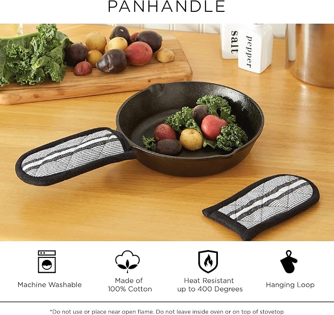 DII Basic Terry Collection Quilted 100% Cotton, Pan Handle, 3 Piece - Image 8