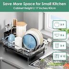 MOUKABAL Dish Drying Rack, Dish Rack, Stainless Steel Dish Racks - Image 7