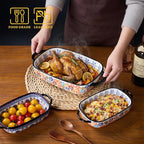 Ceramic Casserole Dishes for Oven, Hand-painted Polish Pottery Baking Dish Set - Image 6