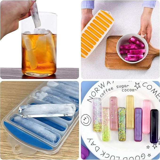 Ice Cube Trays, Easy-Release Silicone and Flexible 28 Ice Trays - Image 4