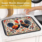 Roosters Chicken Dish Drying Mat - Image 7