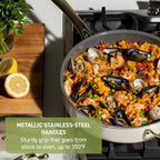 T-Fal Preserve Ceramic Nonstick Frying Pan 2-Pc Set, 8.5" & 11", Oven Broiler - Image 4