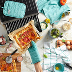 KITCHENAID Quilted Cotton Terry Cloth Oven Mitt, Pot Holder, Kitchen Towel - Image 10