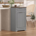 Single 10 Gallon Tilt Out Trash Can Cabinet - Image 8