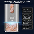 Home Hero Electric Salt and Pepper Grinder Set - Image 4