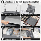 GRANNY SAYS 4-Shelf Hanging Organizer, Closet Hanging Shelves, Closet Hanging - Image 4