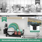 MOUKABAL Dish Drying Rack, Dish Rack, Stainless Steel Dish Racks - Image 4