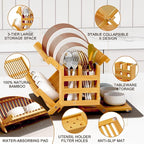 Greenual Bamboo Dish Drying Rack - Image 5
