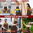 2 Pcs Plus Size Chef Apron, Unisex Professional Apron - Image 7