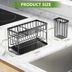 Cisily 2-Tier Kitchen Sink Caddy Organzier Rack - Image 6
