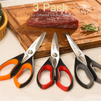 Astercook Kitchen Scissors All Purpose Heavy Duty, 3 Pack Kitchen Shears Set - Image 5