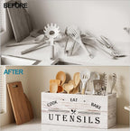 ZUJJAFY Utensil Holder for Kitchen Counter, Large Kitchen Utensil Holder for - Image 4
