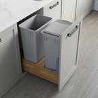 Dowell Double 50Qt Undermount Trash Pull-Out Waste Container - Image 8