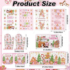 Fanfanwin 10 Pcs Winter Oven Mitts Pot Holders Kitchen Rug and Towel Set - Image 3