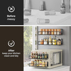 Mystozer 6 Pack Magnetic Spice Rack Organizer, Space Saver - Image 6