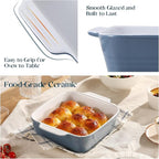 DOWAN 8x8 Baking dish, Square Baking Pan, Ceramic Casserole Dishes - Image 5