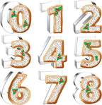 4 Inch Number Cookie Cutter Set by Xzhloym