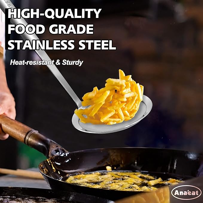 Anaeat 4.7" Stainless Steel Fat Skimmer Spoon - Image 3