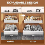 Seinloes 6Pack Expandable Pull Out Cabinet Organizer 21"Deep - Image 3