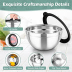 TeamFar Mixing Bowls, For Kitchen Mixing/Baking/Storing/Prepping, Visible & - Image 5