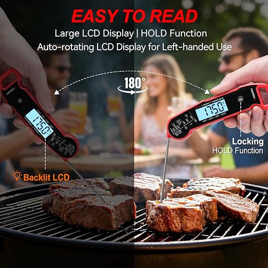 Atogou Meat Thermometer, Professional Food Thermometer, <1 Sec Instant Read - Image 6