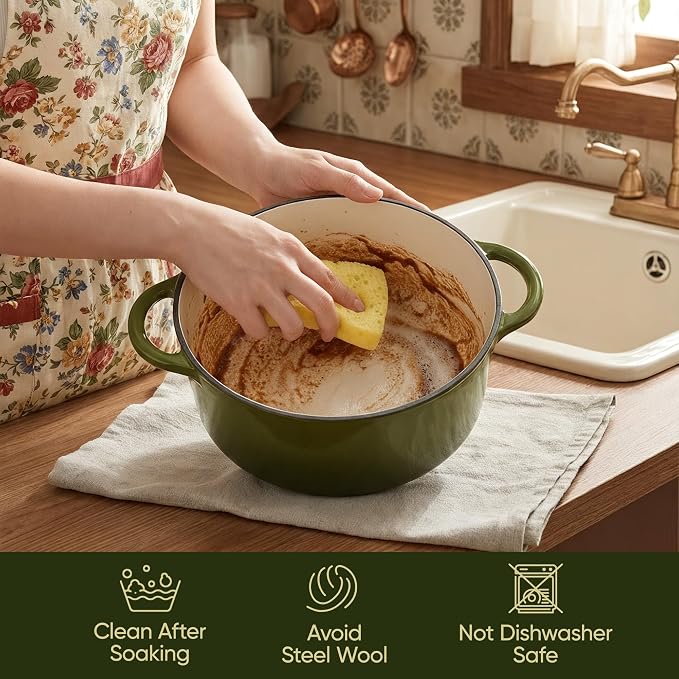 Vintage Style 6 Quart Dutch Oven Pot - Image 6