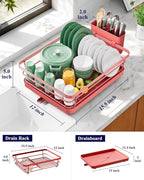Kitsure Dish Drying Rack for Kitchen Counter, Stainless Steel Sink Organization - Image 2