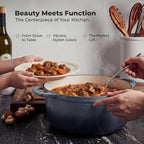 Zulay Kitchen 7.7 Quart Enameled Cast Iron Dutch Oven Pot - Image 7
