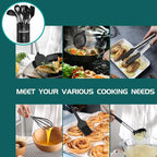 Silicone Cooking Utensil Set, Umite Chef 15pcs Silicone Cooking Kitchen - Image 4