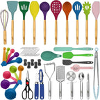 Kaluns 50 PCS Silicone Kitchen Utensils Set Complete Kitchen Set - Image 9