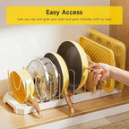 MUDEELA Pots and Pans Organizer under Cabinet, Pot Rack - Image 7