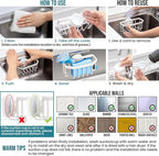TAILI Sink Caddy with Strong Suction Cup, Sponge Holder - Image 7