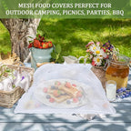 6 Pack Food Tents/Food Covers for Outdoor Mesh Screen Include 6 Standard - Image 3