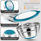 HaWare Mixing Bowls, 24-Piece Stainless Steel Salad Serving Bowl - Image 5