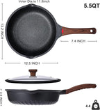 Vinchef Nonstick Deep Frying Pan Saute Pan - Image 5