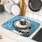 Christmas Snowman Dish Drying Mat - Image 5