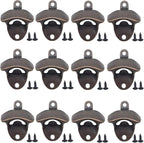 RONYOUNG 12PCS Wall Mounted Bottle Opener Vintage Beer Bottle Opener Suitable by Unknown