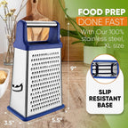 Spring Chef Stainless Steel XL Parmesan Cheese Grater - Image 4