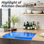 JJL Acrylic Cutting Board with Counter Lip, 16 x 12.5 Inches, and Vegetables - Image 3
