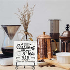 Coffee Bar Sign, Love is Brewing Farmhouse Tabletop Decor, Coffee and Tea Lover - Image 6