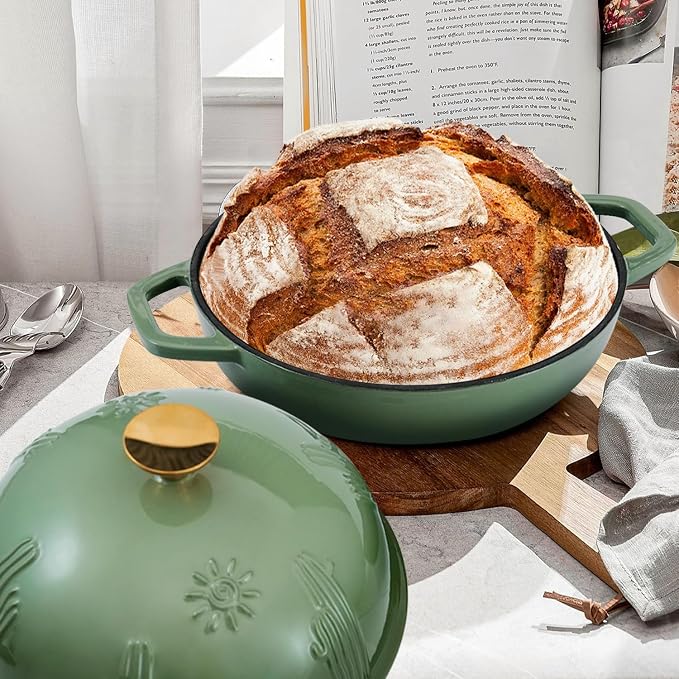 Flavehc Bread Oven Cast Iron Bread Dutch Oven - Image 8
