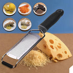 Stainless Steel Cheese Grater, Ergonomic Soft Handle Lemon Ginger Potato Zester - Image 3