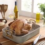 Gibson Home Broxton 2-Piece Nonstick Roaster Pan - Image 6