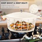 Large Dutch Oven Pot with Lid-7.5QT Cast Aluminum Oven Pot with Two Handles - Image 5