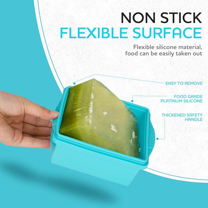 Xomoo 2 Cup Silicone Freezer Trays - Image 4