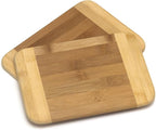 Lipper International Bamboo Wood Two-Tone Kitchen Cutting and Serving Board by LipperInternational